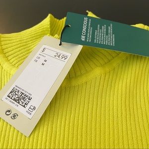 H&M X Pringle of Scotland Fitted Neon Top